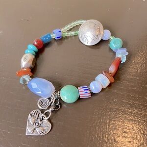 Jes MaHarry Sundance Bracelet Limited Edition Sold Out Indian Head Nickel Stones